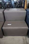 Times 2 - 36" wide x 34" tall x 40" deep charcoal vinyl modular seating