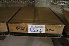 New case of 12 Choice 19 ga full size aluminum sheet pans
