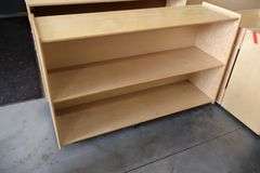 Times 2 - 48" wide x 30" tall x  14" deep wood portable bookcases