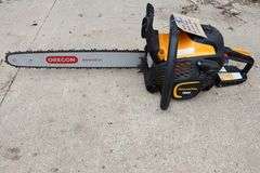 Poulan Pro PR5020 gas chain saw with case