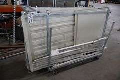 Wenger 7 panel Series 64 Travel master acoustic shells with portable transport cart - overall width is 22' - 4 panels have  frames, 3 are inserts