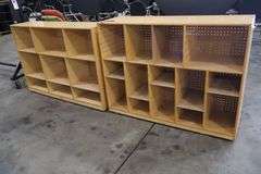 Times 2 - 36" x 48" x 14" & 34" x 51" x 13" portable wood cabinets