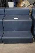 Times 2 - 36" wide x 34" tall x 40" deep Navy vinyl modular seating