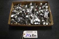 Times 10 dozen - assorted spoons - tea spoons, dinner spoons - heavy duty - matches forks