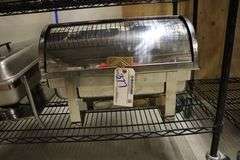 Roll top chaffing unit