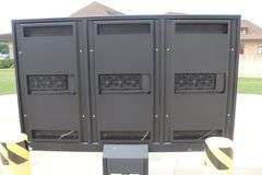 Complete Drive Up Menu Ordering System - HME EOS HD Service Box 1401 - 4 headsets and charging station, Order Monitor, Howard LED three panel drive up menu board with speaker tower - newer high dollar system - buyer to remove