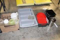 All to go - Silverware bus tube, measuring cups, food baskets, & inset pans