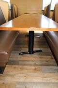 Times 2 - 30" x 96" live edge - dual pedestal tables - nice