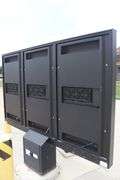 Complete Drive Up Menu Ordering System - HME EOS HD Service Box 1401 - 4 headsets and charging station, Order Monitor, Howard LED three panel drive up menu board with speaker tower - newer high dollar system - buyer to remove