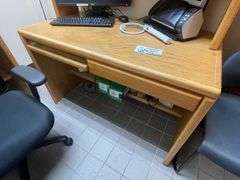 All to go - office desk and credenza - plus chairs and more