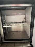 True TUC-48-LP portable 2 door under counter cooler with stainless work top