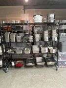 Times 2 - 24" x 72" black coated portable racks