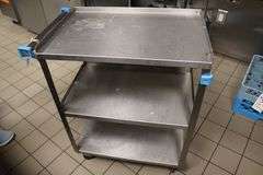 Lakeside 16" x 24" stainless bussing cart