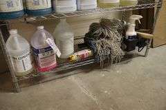 Bottom shelf to go - assorted cleaners