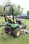 2006 John Deere 2305 riding lawn tractor with 200CX loader, 60" mower deck, & back 3 point - 978 hours, some damage to front - runs goods