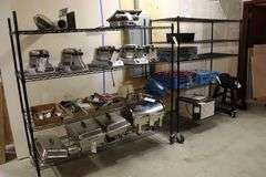 Times 2 - 24" x 60" and 24" x 72" black coated portable racks