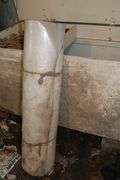 48" wood box with horse brushes & rope inventory