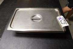 Times 2 - 12 x 20 stainless insets with 1 lid