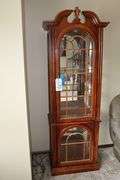 24" x 76" x 24" lighted display cabinet