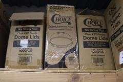 All to go - 5 boxes of Choice domed lids