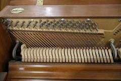 W.W. Kimball Co. 558996 Consollete 57" upright piano with bench & dolly