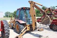 1994 Case 580 Super K Construction King backhoe loader, Runs great, 2wd, 80" front "clam" loader bucket, 18" rear hoe bucket, 2,657 hours, 50% rubber, small tears in seat, leaking some hydr. Oil, s/n JJG0183876