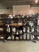Times 2 - 24" x 72" black coated portable racks