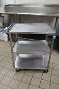 Lakeside 16" x 24" stainless bussing cart