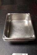 Times 2 - 1/2 x 4 stainless insets with no lids