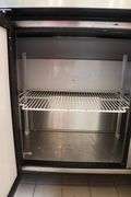 True TUC-72 stainless refrigerated 3 door under counter cooler with stainless work top