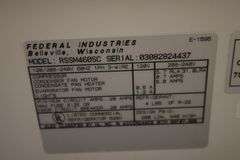 46" Federal RSSM460SC open front refrigerated self service cooler - 120/208-240 volt, 1 phase