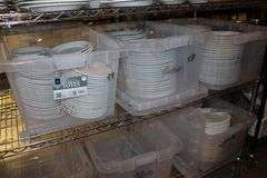 Times 88 - sets with 2 plates per set of Delco  ornate catering/wedding - 9 1/2" plate and 7 1/2" plate - matching (176 total plates)