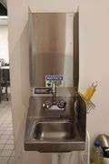 12" stainless wall mount hand sinks with splash guards