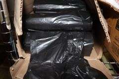 All to go - large offering of black 33 gallon trash can liners