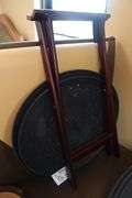 Times 3 - 27" oval service trays with 1 stand