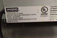 Waring heavy duty toaster - model WCT850RC