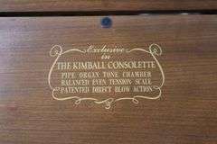W.W. Kimball Co. 558996 Consollete 57" upright piano with bench & dolly