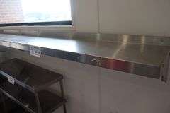 12" x 60" stainless wall shelf
