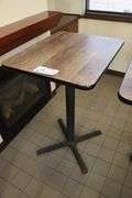 24" x 30 stand up bar table with dura edge