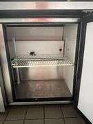 True TUC-48-LP portable 2 door under counter cooler with stainless work top