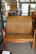 42" wood entrance bench
