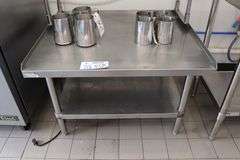 30" x 36" x 24" tall stainless equipment stand