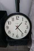 All to go - brooms and clock