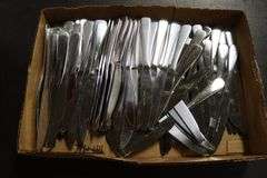 Times 10 dozen - heavy duty knives - matches forks