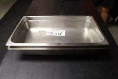 Times 2 - 12 x 20 x 4 stainless insets with no lids