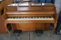 W.W. Kimball Co. 558996 Consollete 57" upright piano with bench & dolly