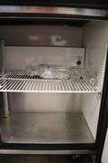 True TWT-48 refrigerated 2 door under counter cooler with stainless work top