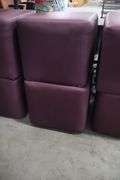 Times 4 - Hon 18" x 18" x 16" tall plum vinyl stools