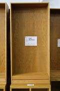 Times 2 - 32" x 96" x 17" deep wood book cases - no shelf pins