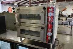 Like New - Avantco DPO-18-DD countertop electric double stone deck pizza oven - 240 volt, 1 phase - great condition, shows very little usage